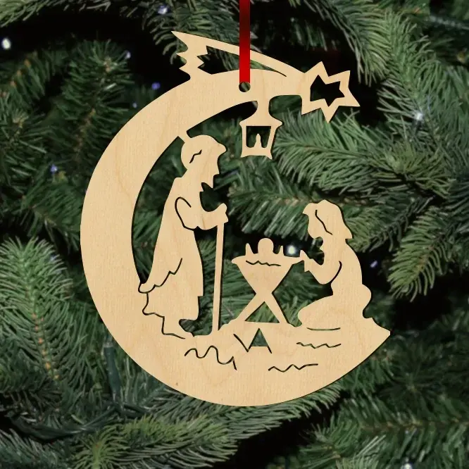 Fa karácsonyfadísz – Betlehem