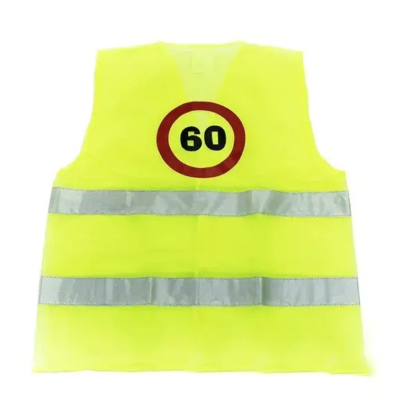 Láthatósági mellény - 60. szülinap Láthatósági mellény - 60. szülinap