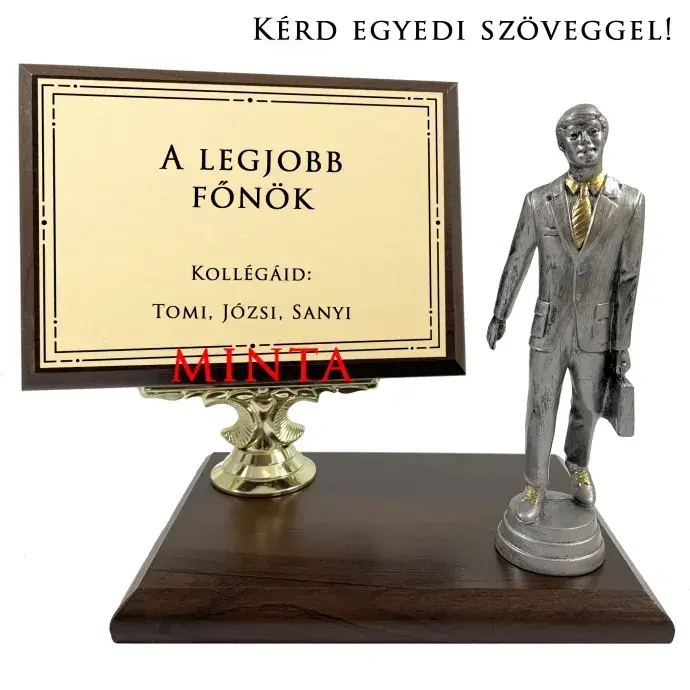 Asztali fa plakett - Főnököknek Asztali fa plakett - Főnököknek