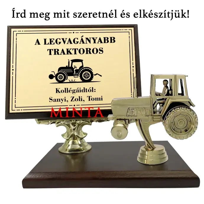 Asztali fa plakett - Gazdáknak Asztali fa plakett - Gazdáknak