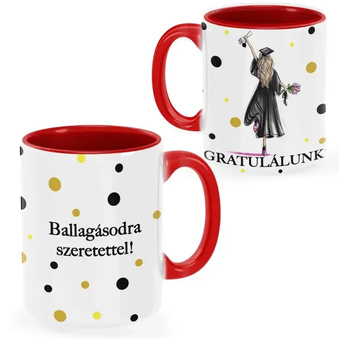Ballagási bögre - lány