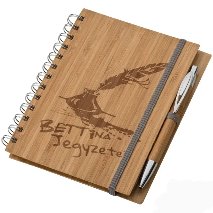 Bambusz füzet A5 + toll - Penna
