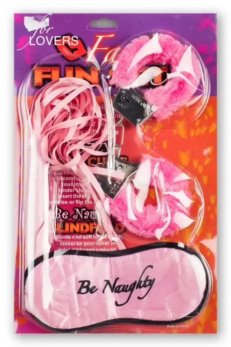 Bilincsszett, ostorral rózsaszín Bilincsszett, ostorral rózsaszín