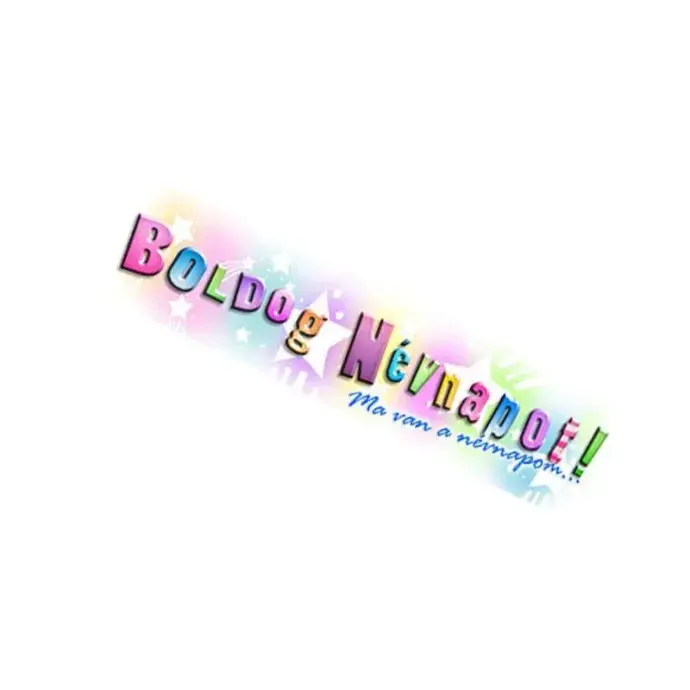 Boldog Névnapot színes vállszalag