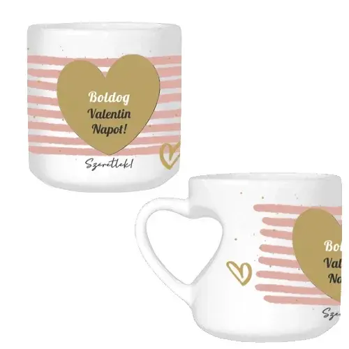 Bögre szív - Boldog valentin napot