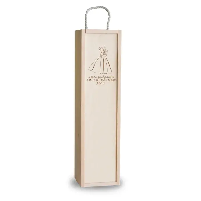 Fa bortartó doboz - Ifjú pár Fa bortartó doboz - Ifjú pár