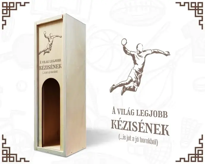 Fa bortartó ablakos - Kézilabdásnak Fa bortartó ablakos - Kézilabdásnak