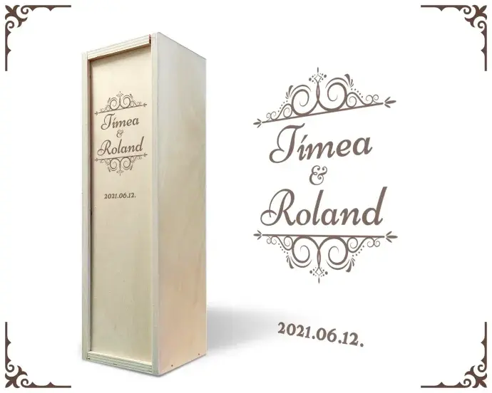 Fa bortartó doboz - Romantikus 9 Fa bortartó doboz - Romantikus 9