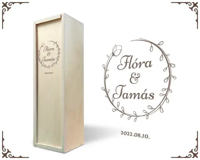 Fa bortartó doboz - Romantikus 13 Fa bortartó doboz - Romantikus 13