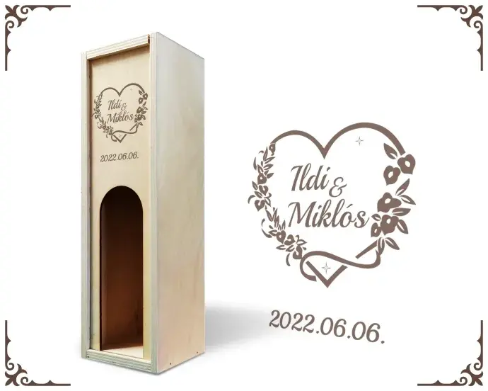 Fa bortartó ablakos - Romantikus 14 Fa bortartó ablakos - Romantikus 14