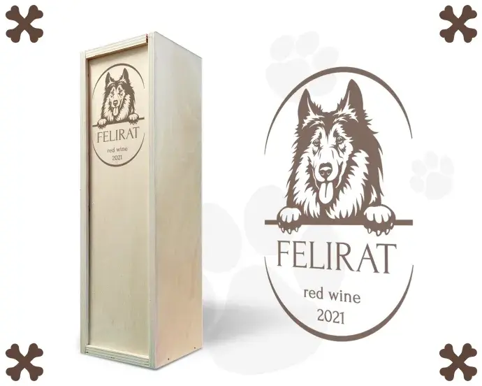 Fa bortartó doboz - Skót Juhászkutya