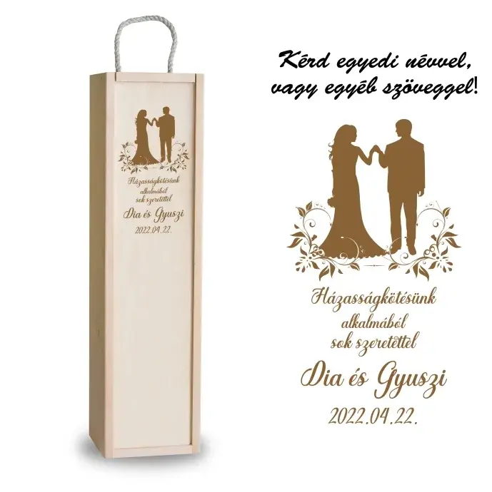 Fa bortartó doboz - Esküvőre