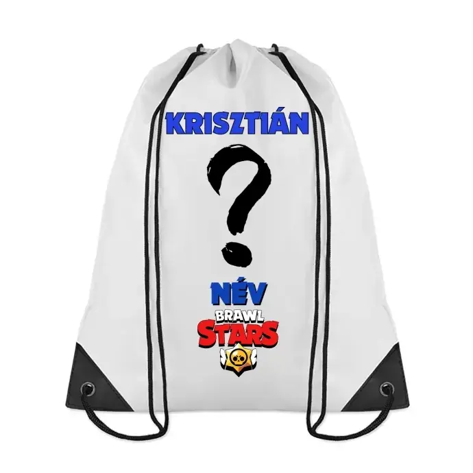 Tornazsák - Brawl Stars - egyedi névvel és karakterrel