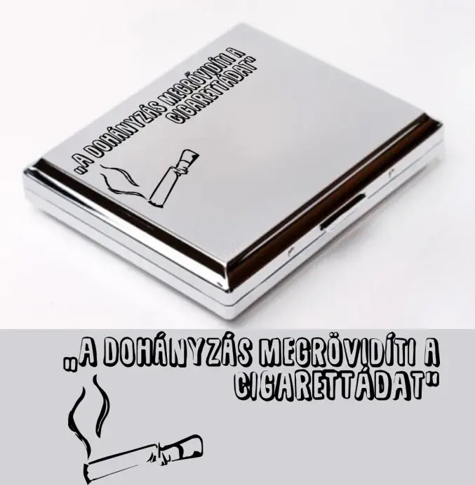 Cigarettatárca - A dohányzás megrövidíti