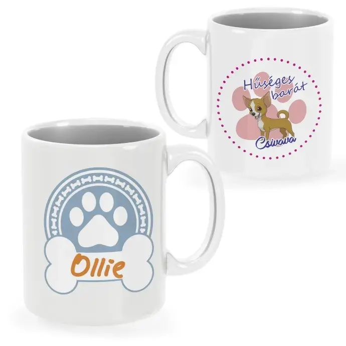 Csivava bögre egyedi névvel