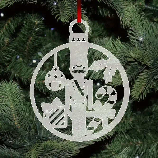 Plexi karácsonyfadísz - Diótörő