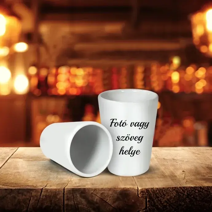 Egyedi kerámia felespohár