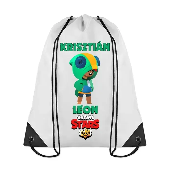 Tornazsák - Brawl Stars - Leon- egyedi névvel