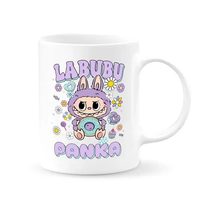 Labubu bögre - névre szóló - Lila