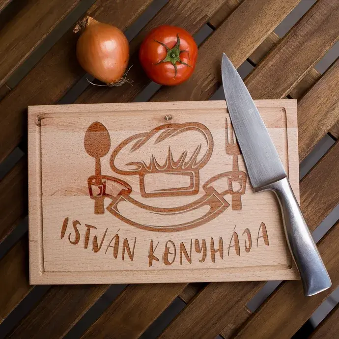 Egyedi vágódeszka konyhába - kicsi