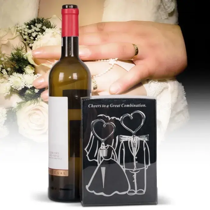 Esküvői bornyitó szett