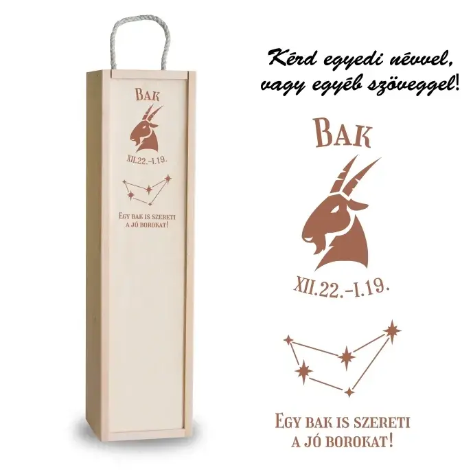 Fa bortartó doboz - Bak Fa bortartó doboz - Bak