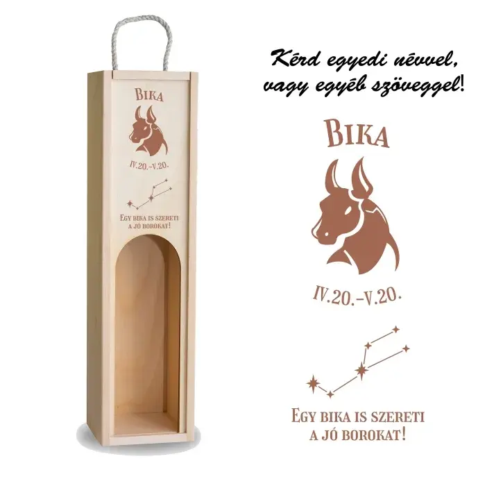 Fa bortartó ablakos - Bika