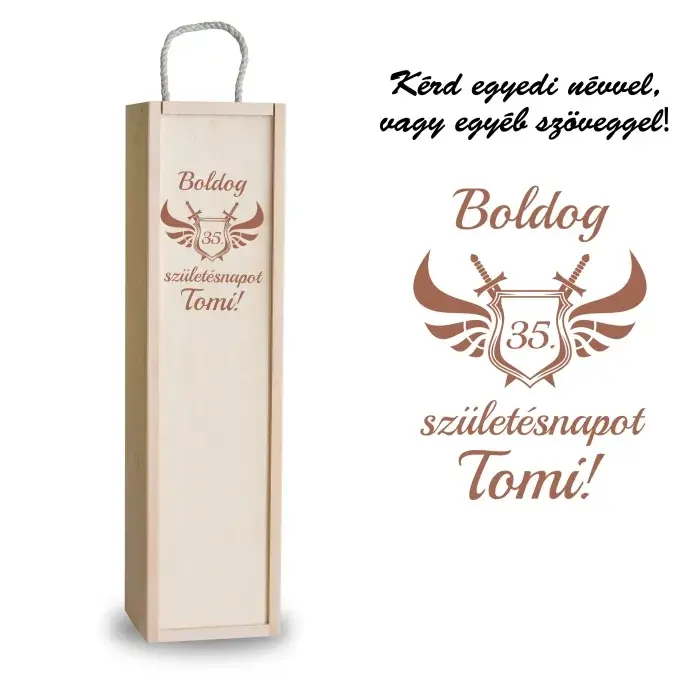 Fa bortartó doboz - Boldog születésnapot 9