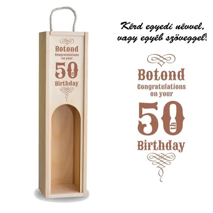 Fa bortartó ablakos - Boldog születésnapot 6 Fa bortartó ablakos - Boldog születésnapot 6