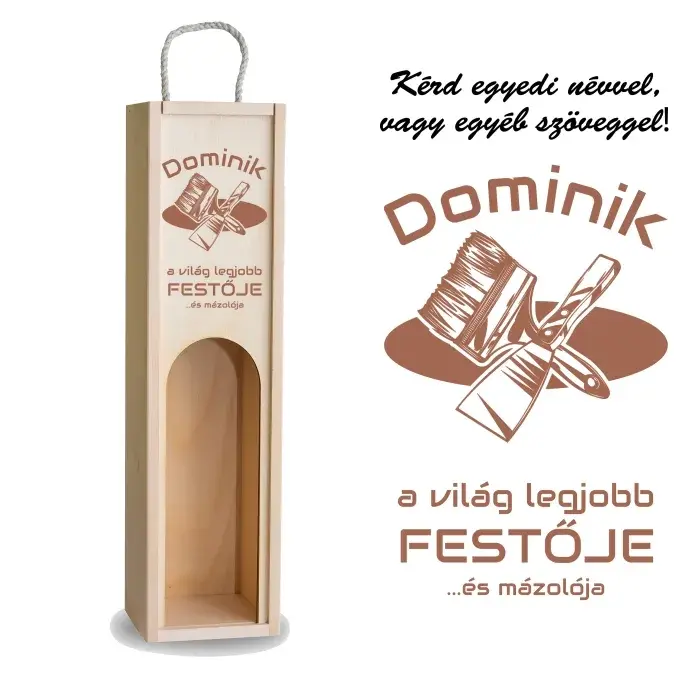 Fa bortartó ablakos - Festő