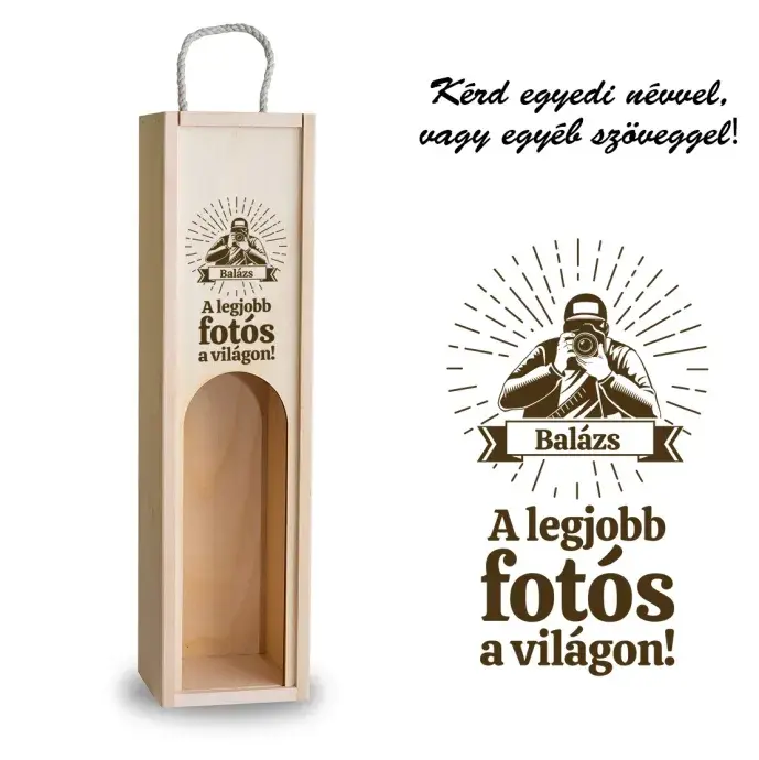 Fa bortartó ablakos - Férfi fotós