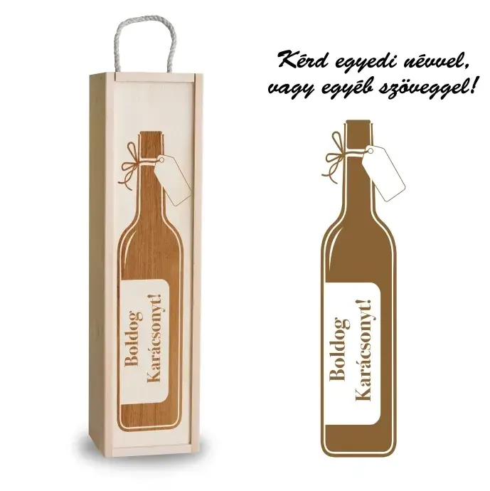 Fa bortartó doboz - Ünnepekre Fa bortartó doboz - Ünnepekre