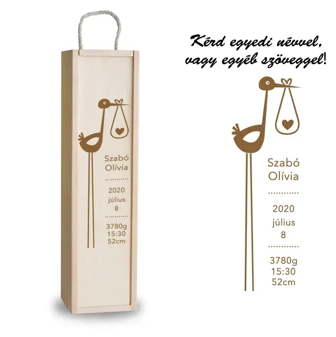 Fa bortartó doboz - Születésre