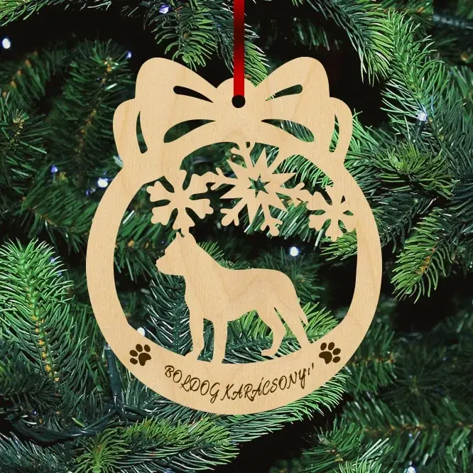 Fa Karácsonyfadísz - Pitbull