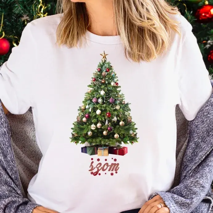 Karácsonyi fa - szom póló -  nőknek - no1 Karácsonyi fa - szom póló -  nőknek - no1
