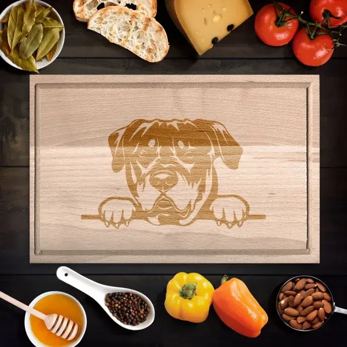 Rottweiler vágódeszka - kicsi