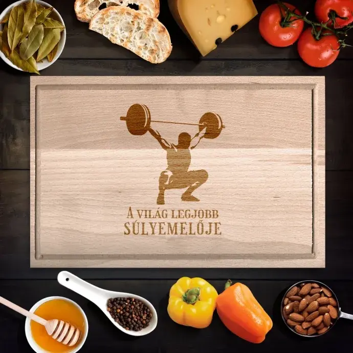 Súlyemelő vágódeszka - kicsi