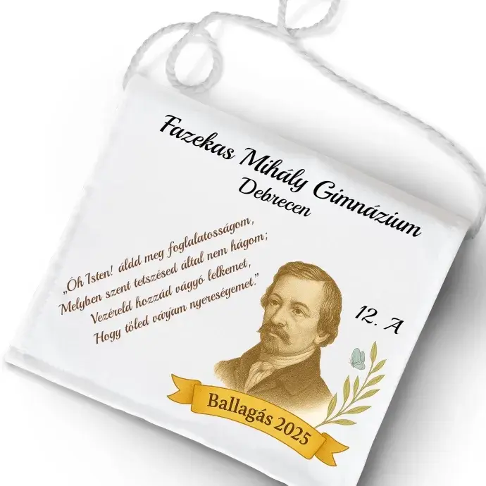 Ballagási tarisznya Iskolásoknak - Fazekas Mihály