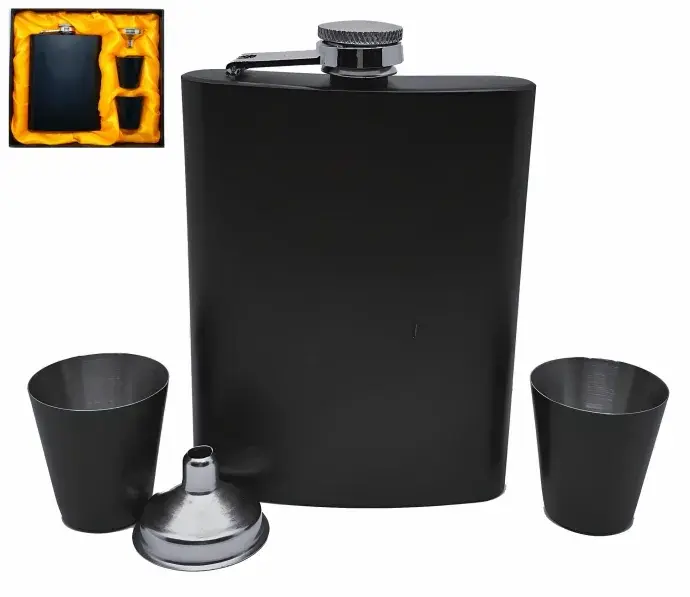 Fekete flaska szett díszdobozban