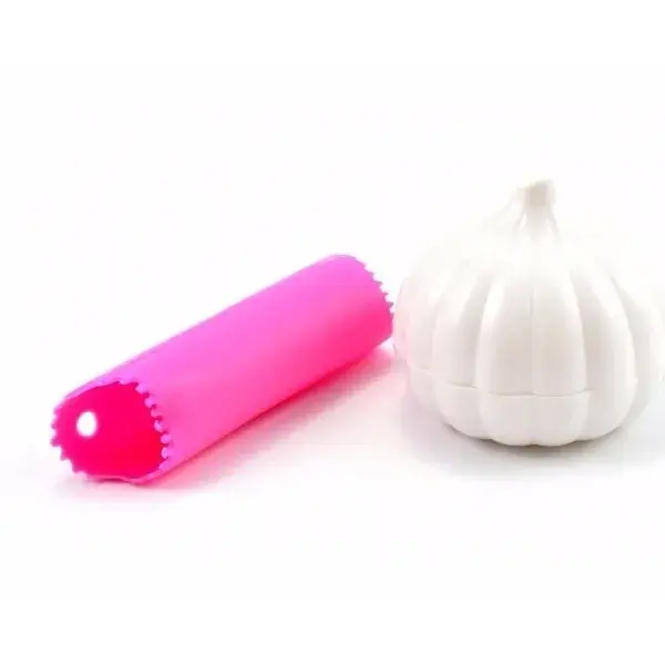 Fokhagyma pucoló és daráló szett