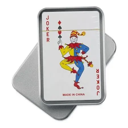 Franciakártya fémdobozban Franciakártya fémdobozban