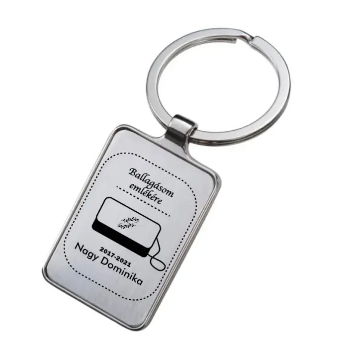 Gravírozott kulcstartó - Ballagásom emlékére