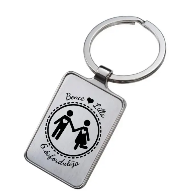 Gravírozott kulcstartó - Évfordulóra