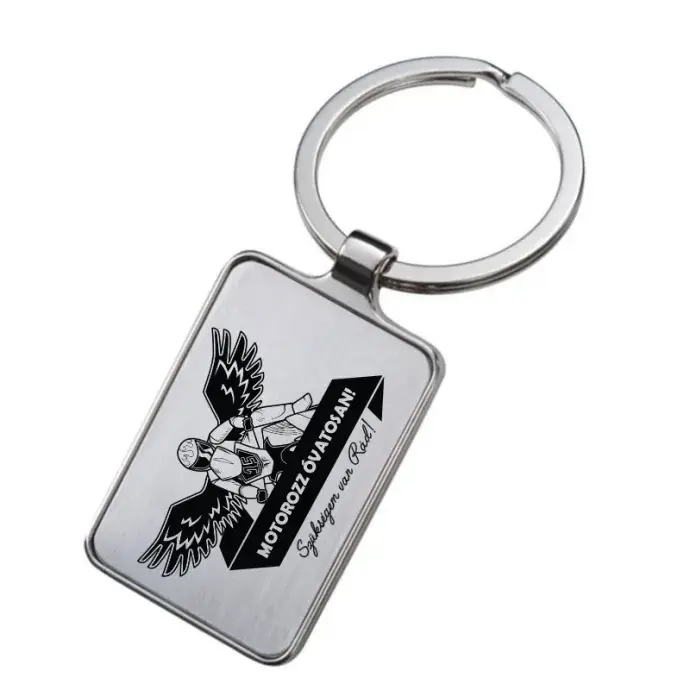 Gravírozott kulcstartó - Motorozz óvatosan