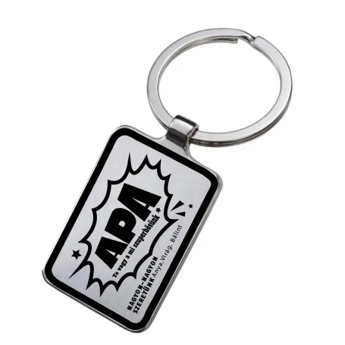 Gravírozott kulcstartó - Szuper Apa