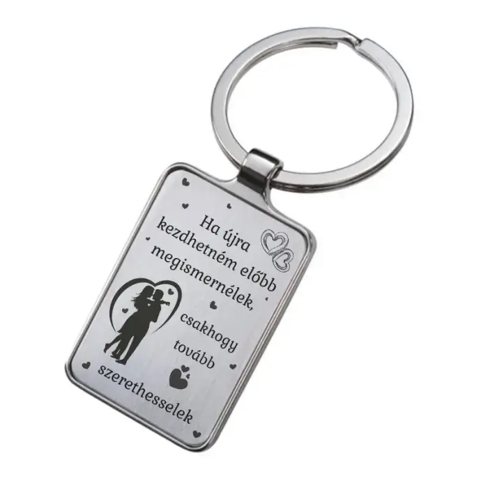 Gravírozott kulcstartó - Ha újra kezdhetném