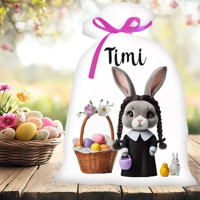 Húsvéti zsák - Fekete ruhás nyuszi