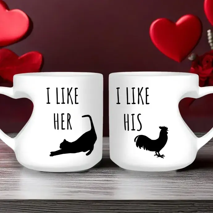 Páros szív bögre - I like