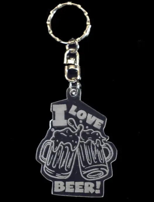 Plexi kulcstartó - Sör kedvelőknek