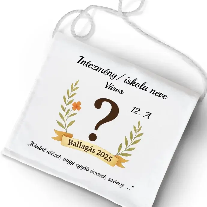 Ballagási tarisznya Iskolásoknak - Egyedi személlyel